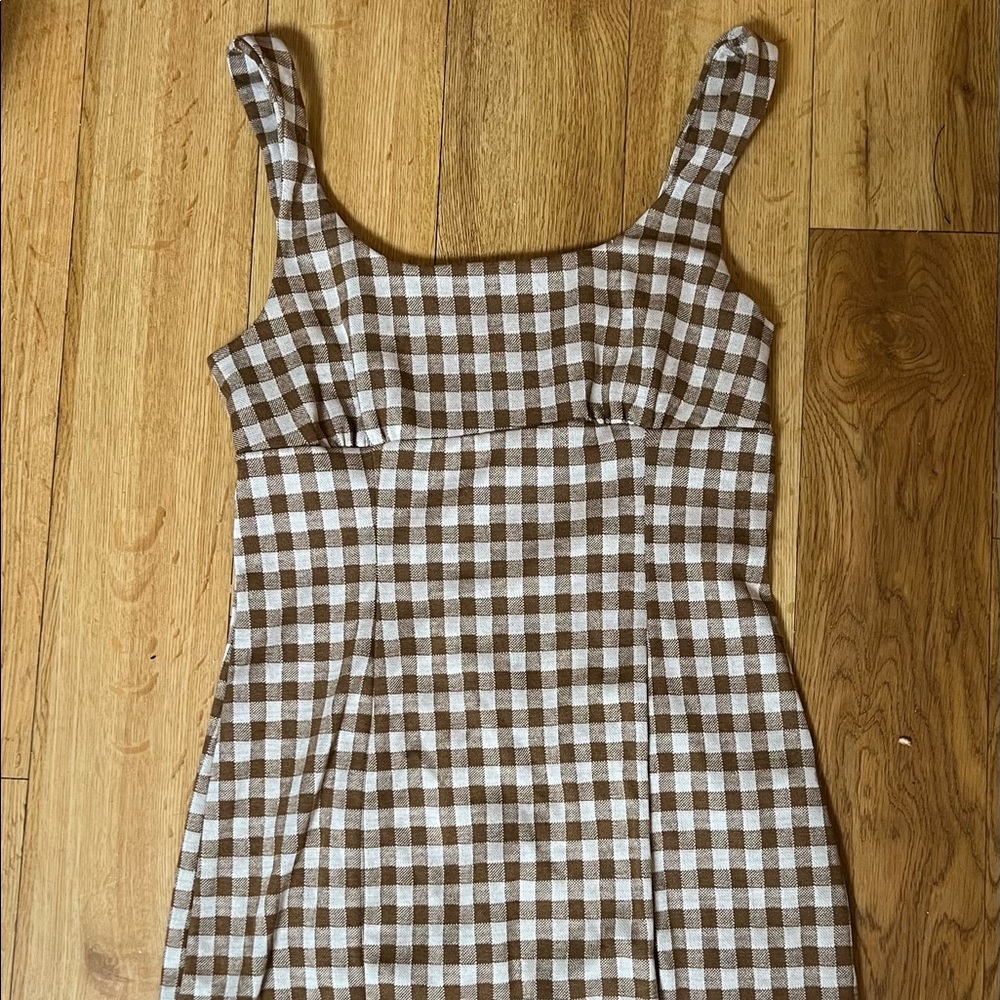 Brown Gingham Dress Altard State
